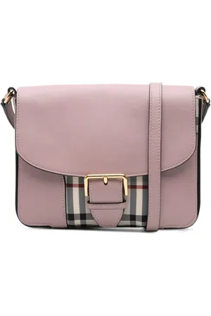 Burberry Bandolera Haymarket Check Trimmed Leather Dickens pequeña 2000-2017