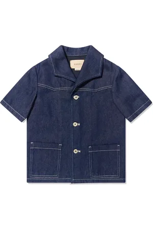 Gucci Chaqueta vaquera con logo estampado