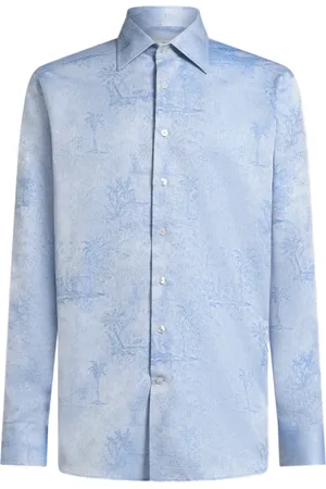Etro Camisa con motivo de safari en jacquard