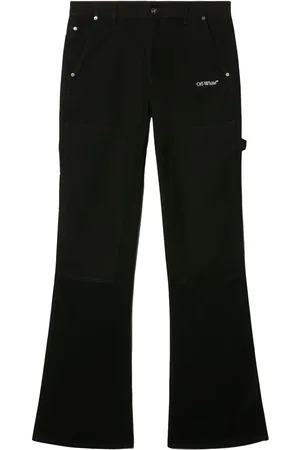 OFF-WHITE Pantalones con logo bordado