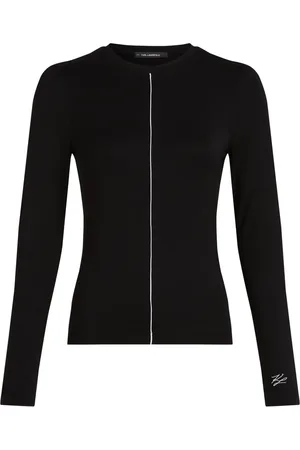 Karl Lagerfeld Top con ribetes en contraste
