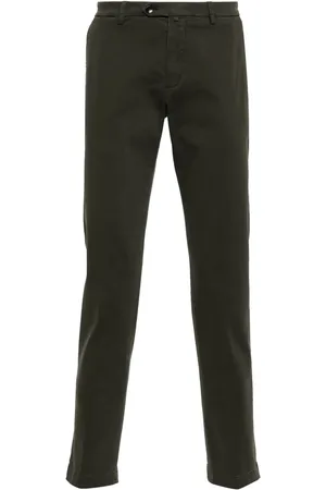 BRIGLIA Pantalones chinos con cierre de botón