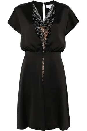 GENNY Vestido corto con apliques de strass