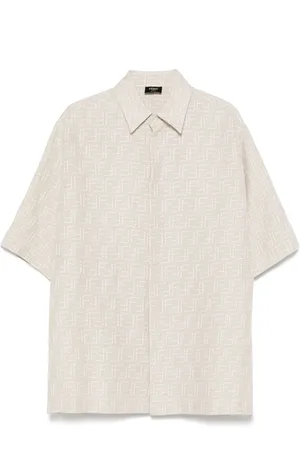 Fendi Camisa con motivo FF en jacquard