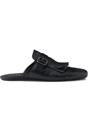 Prada Mules Shuffle con flecos