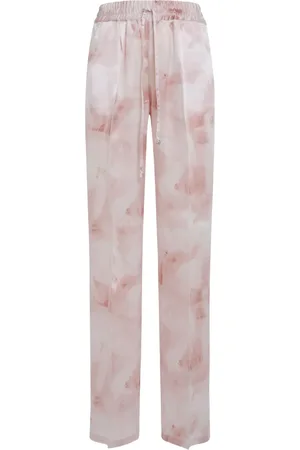 Kiton Pantalones estampados de seda