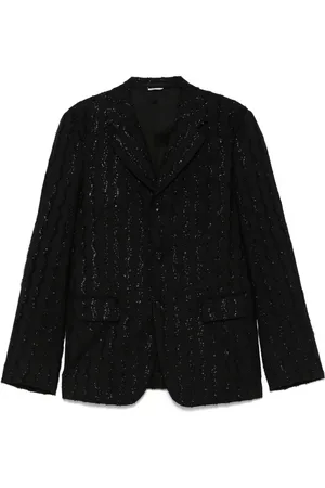 Comme des Garçons Blazer con detalle de flecos