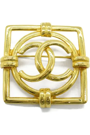 CHANEL Broche Interlocking CC 1986-1988