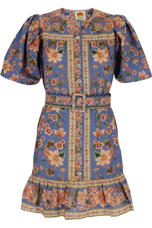 Farm Rio Vestido Superbloom Tapestry