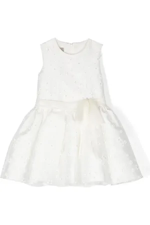 LA STUPENDERIA Vestido con bordado floral