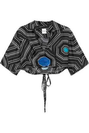 Sandro Blusa con estampado geométrico