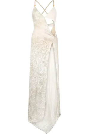 Roberto Cavalli Vestido con efecto arrugado