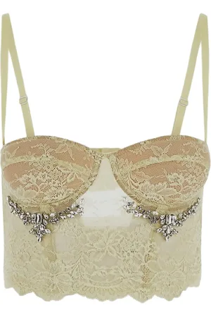 Des Phemmes Top tipo bustier con encaje