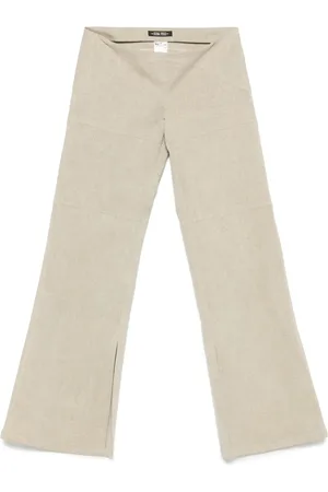 Elena Velez Pantalones slim con talle bajo