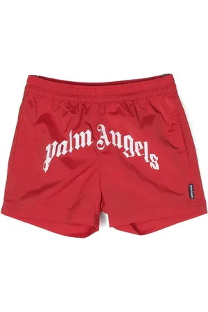 Palm Angels Bañador con logo redondeado