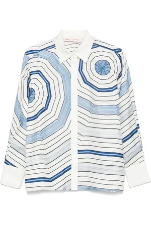 Sandro Camisa estampada de seda de x Louise Bourgeois