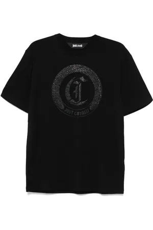 Roberto Cavalli Camiseta con logo de apliques
