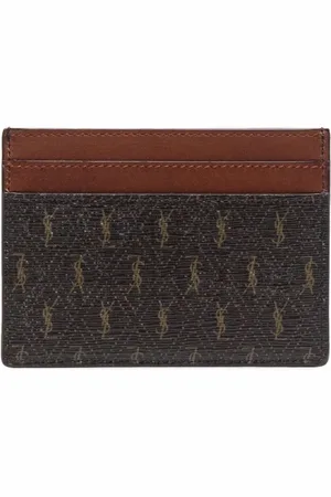 Saint Laurent Tarjetero con logo