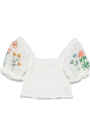 Stella McCartney Blusa con bordado floral