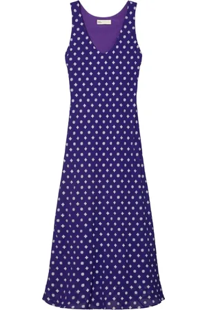 Tory Burch Vestido sin mangas con motivo de lunares