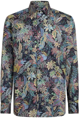 Etro Camisa de algodón con estampado botánico