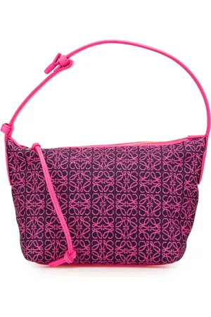Loewe Bolso de mano Cubi Bag pequeño con lona Anagram 2021