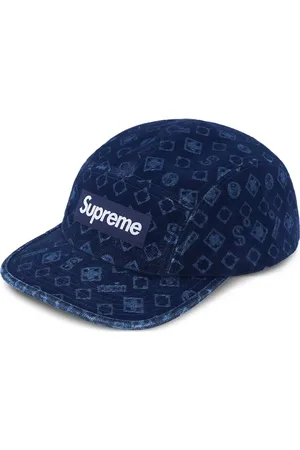 Supreme Gorra vaquera de tejido afelpado "Blue"
