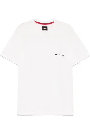 Kiton Camiseta con logo bordado