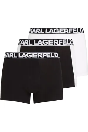 Karl Lagerfeld Pack de tres bóxeres Bold Logo