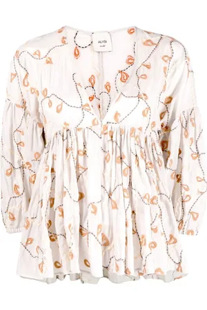 ALYSI Top con diseño bordado