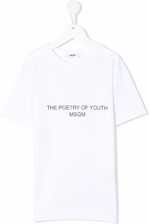 Msgm Top con logo y manga corta
