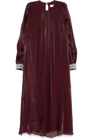 NISSA Vestido midi con aplique de cuentas