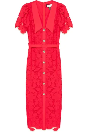 NISSA Vestido midi de encaje