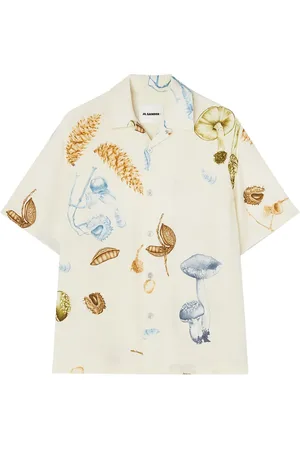 Jil Sander Camisa con seta estampada