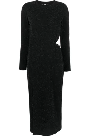 Karl Lagerfeld Vestido midi con manga larga