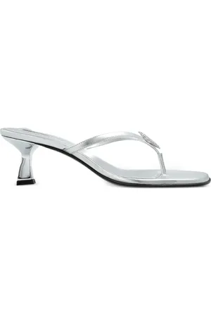 NODALETO Sandalias metalizadas de piel