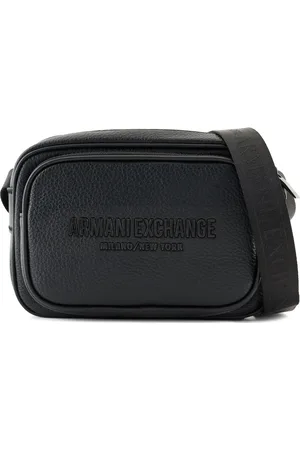 Armani Exchange Bolso messenger con letras del logo