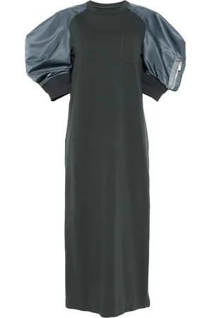SACAI Vestido midi a paneles