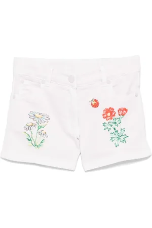 Stella McCartney Shorts con bordado floral