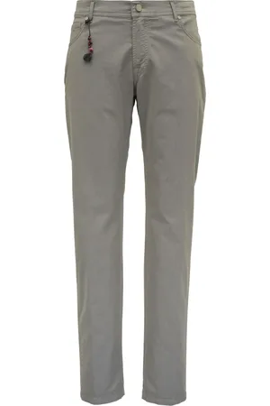 MARCO PESCAROLO Pantalones rectos con detalle de charm