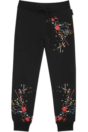 Philipp Plein Pantalones con motivo de salpicaduras de pintura