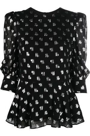 Karl Lagerfeld Blusa acampanada con monograma