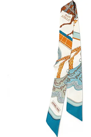 Hermès Pañuelo Twilly Grand Apparat de seda 20st Century