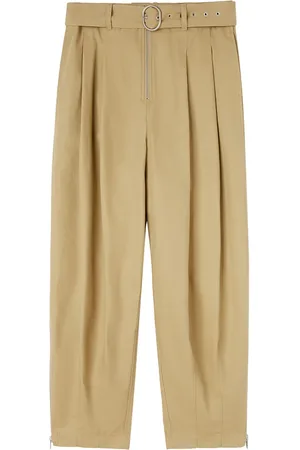 Jil Sander Pantalones anchos con cinturón