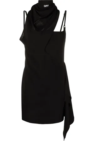 OFF-WHITE Vestido sin mangas con detalle de pañuelo