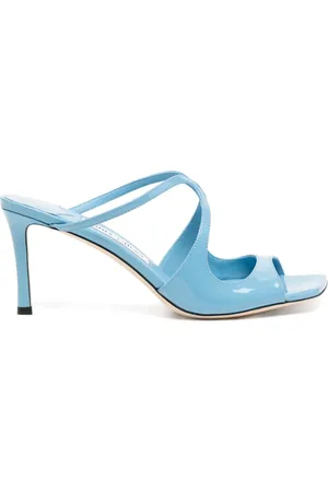 Jimmy Choo Sandalias Anise con acabado de charol con tacón de 75 mm