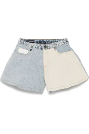 Emporio Armani Pantalones vaqueros cortos con panel en contraste