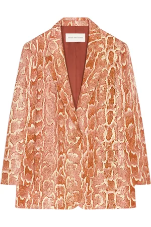 DRIES VAN NOTEN Blazer con motivo de leopardo