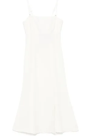 Twin-Set Vestido midi estilo bustier