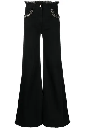 Alberta Ferretti Vaqueros anchos de talle alto